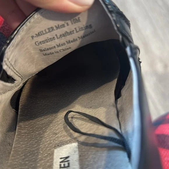 Steve Madden Men’s miller leather lining black dress shoes Size 10 - Picture 6 of 6